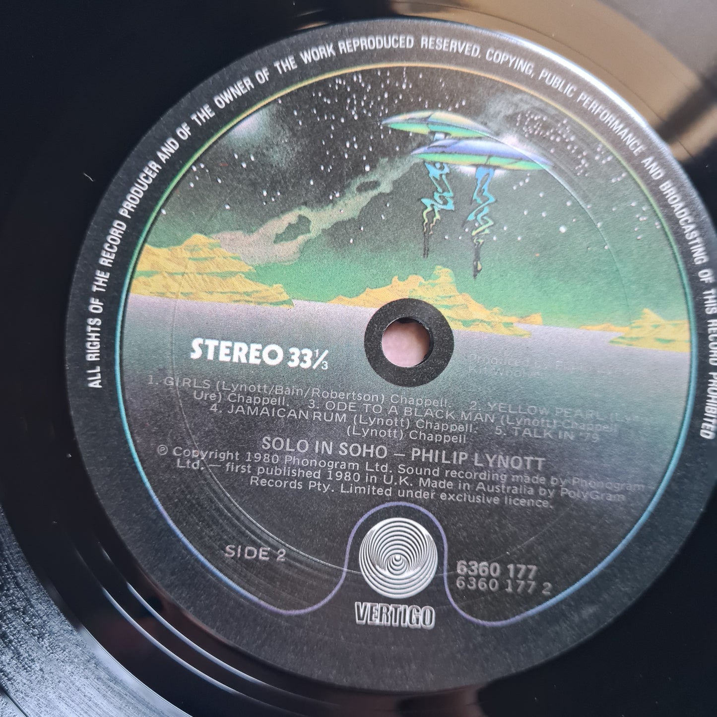 Phil Lynott (Thin Lizzy) – Solo in Soho - 1980 - Vinyl Record LP