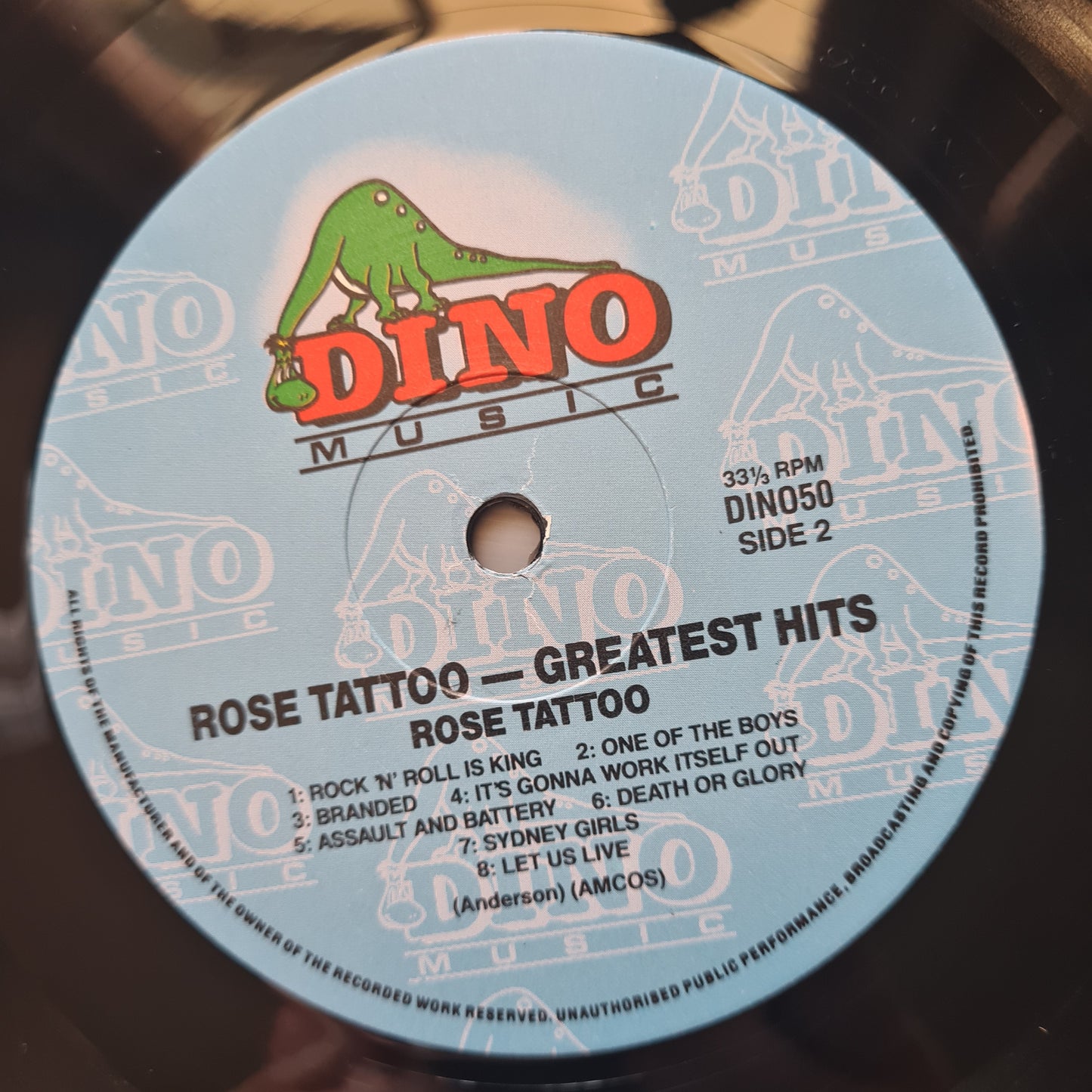 Rose Tattoo – Their Greatest Hits - 1987 - Vinyl Record LP