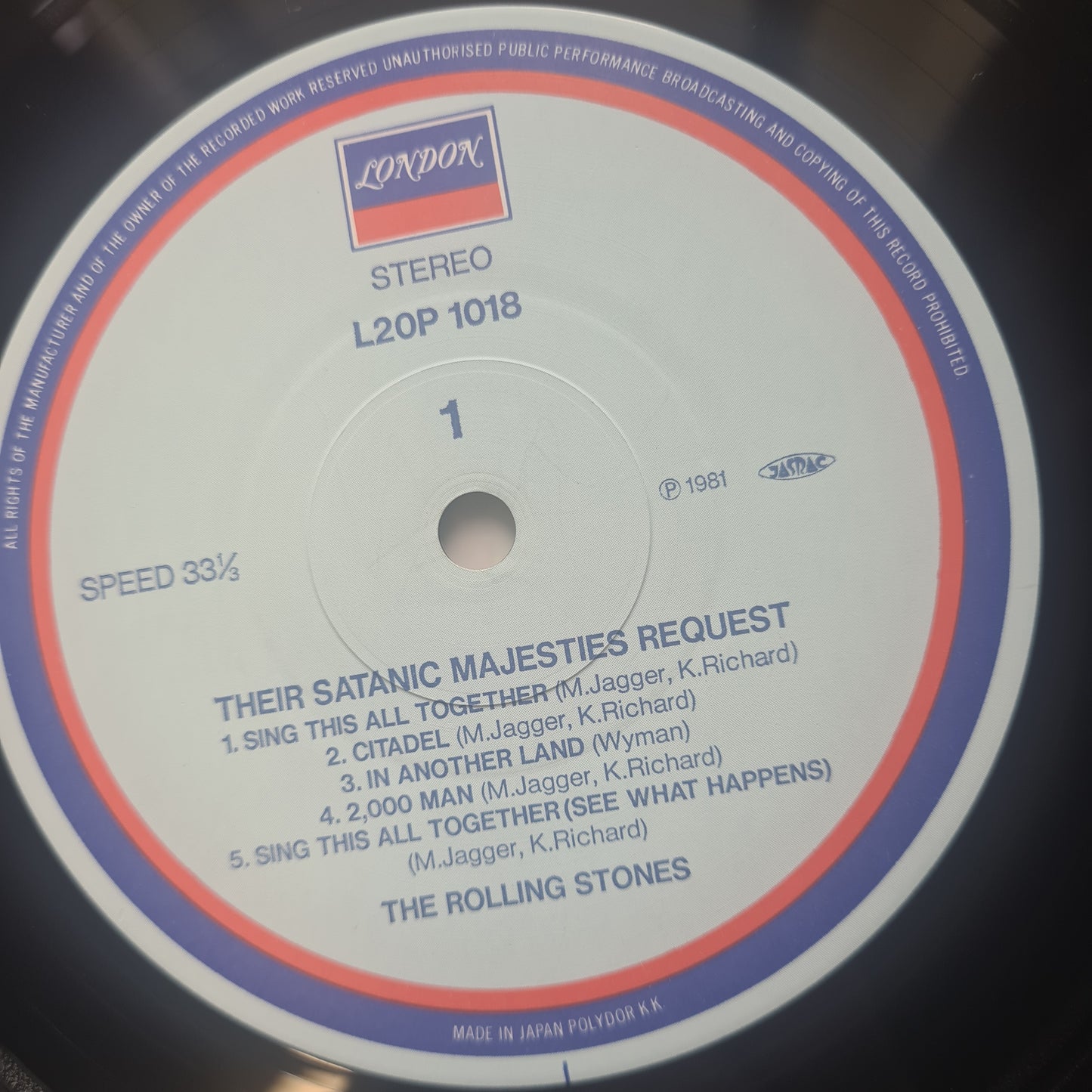 The Rolling Stones – Their Satanic Majesties Request - 1967 (1981 Japanese Pressing)- Vinyl Record LP
