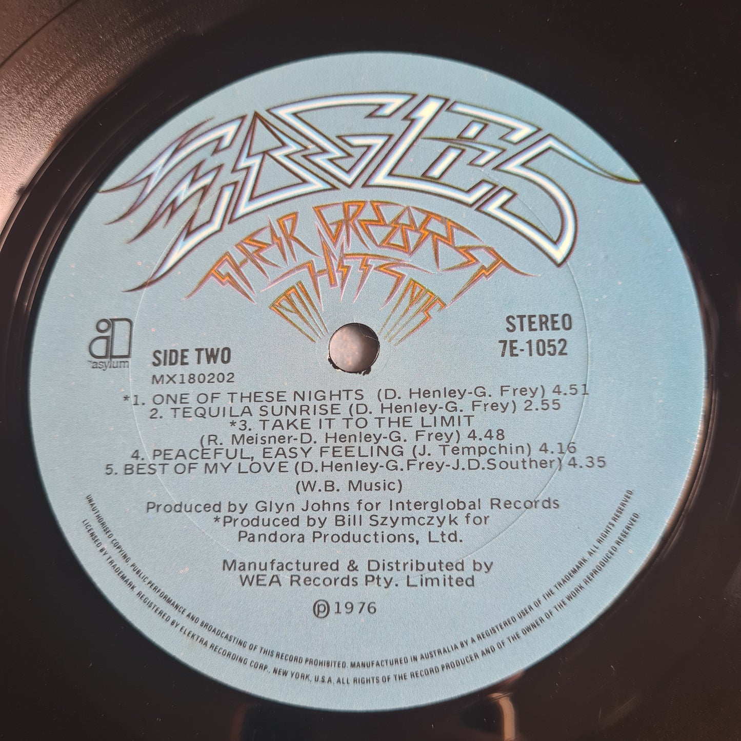 The Eagles – Their Greatest Hits - 1976 - Vinyl Record LP