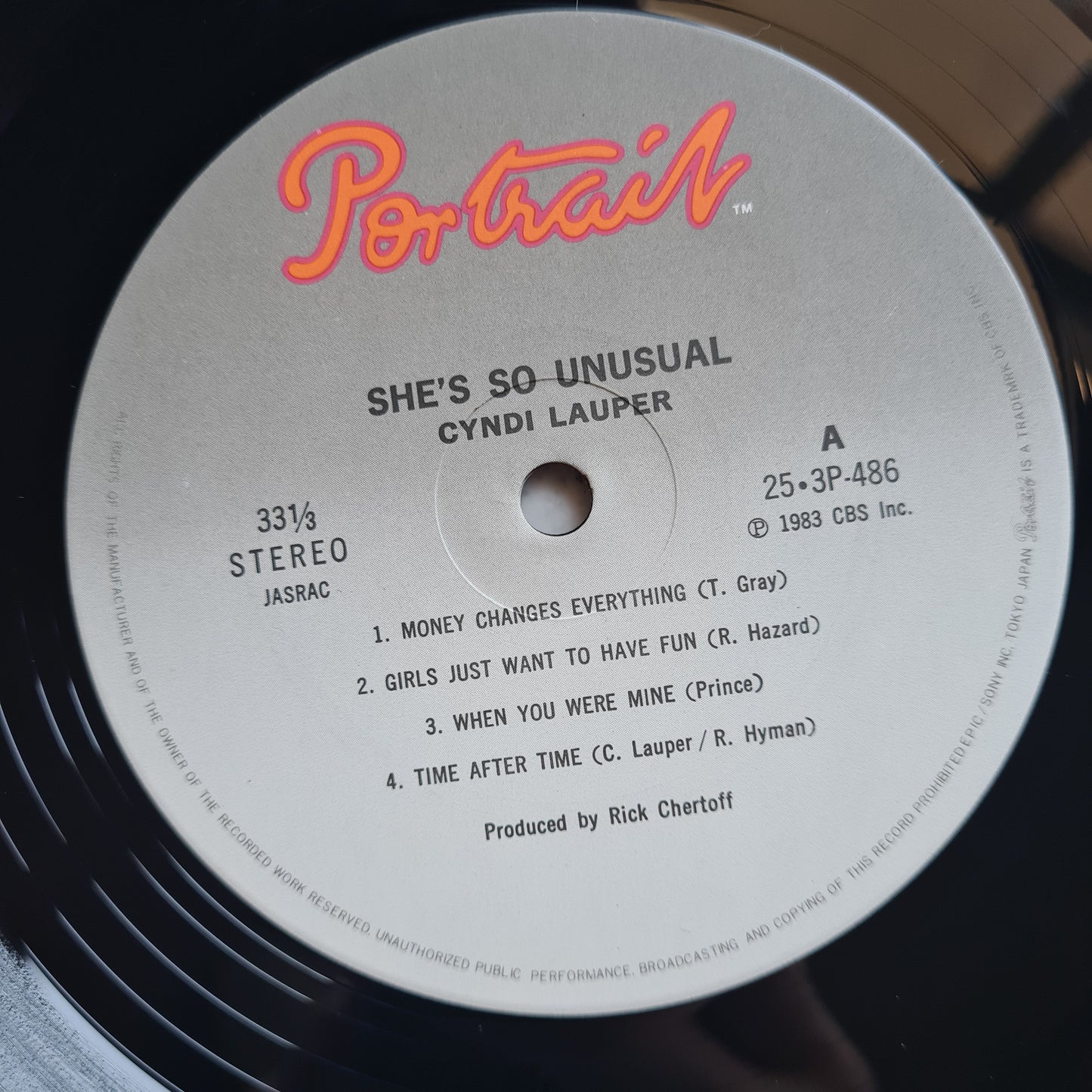 Cyndi Lauper – She's So Unusual - 1983 - Vinyl Record LP (near mint)