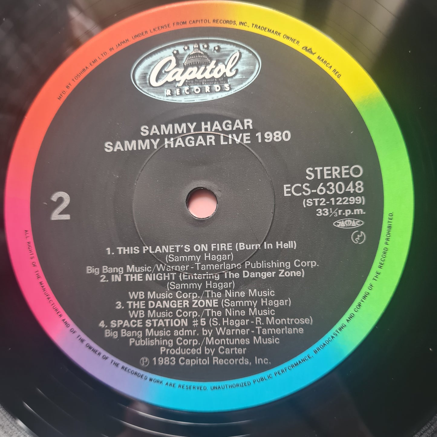 Sammy Hagar – Live - 1980 (Japanese Pressing) - Vinyl Record LP