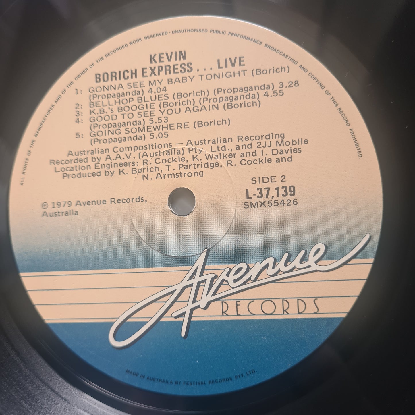 Kevin Borich Express – LIVE! - 1979 - Vinyl Record LP