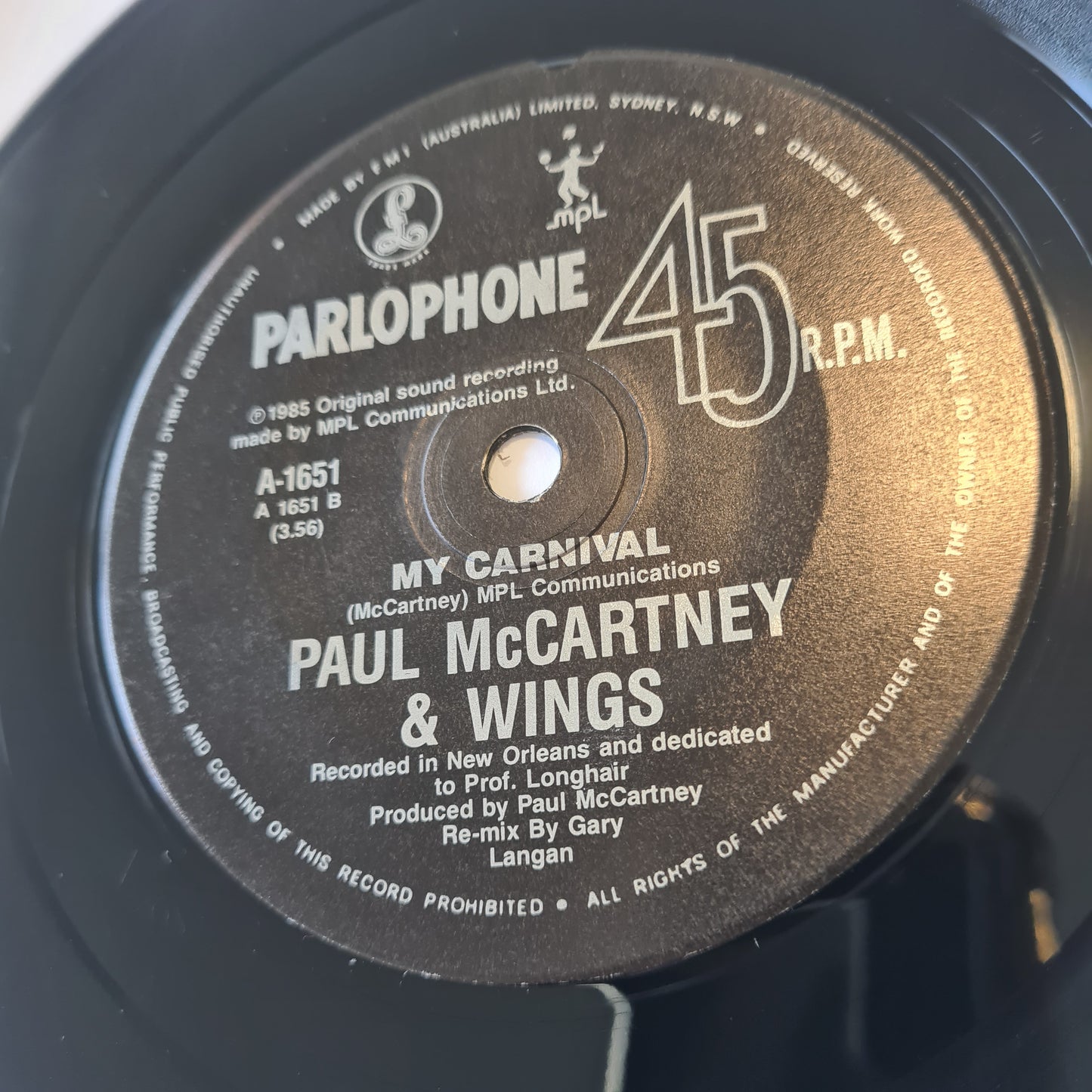 Paul McCartney (Beatles) - Spies Like Us - 1985 - Vinyl Record 7" Single - 45 RPM