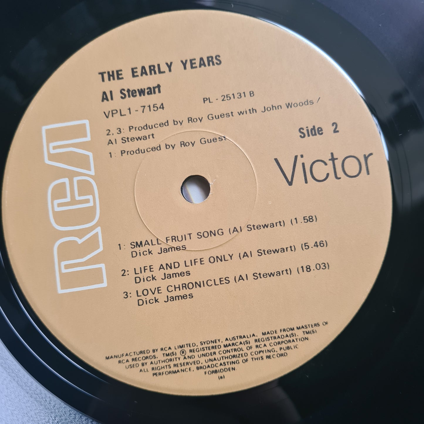 Al Stewart – The Early Years- 1978 - Vinyl Record LP