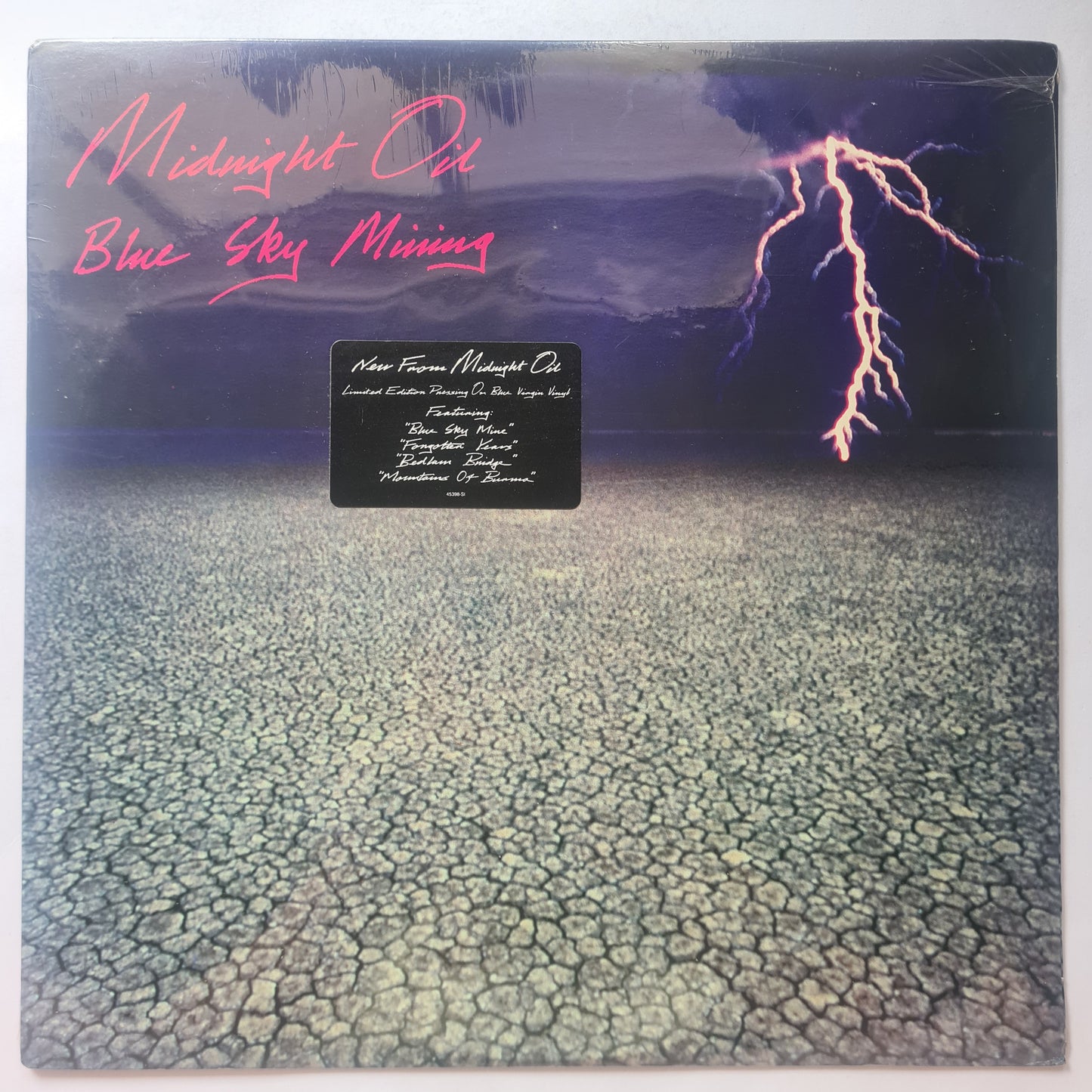 Midnight Oil – Blue Sky Mining - 1990 (USA Limited Edition Blue Vinyl Record LP) (Mint: Sealed never opened)