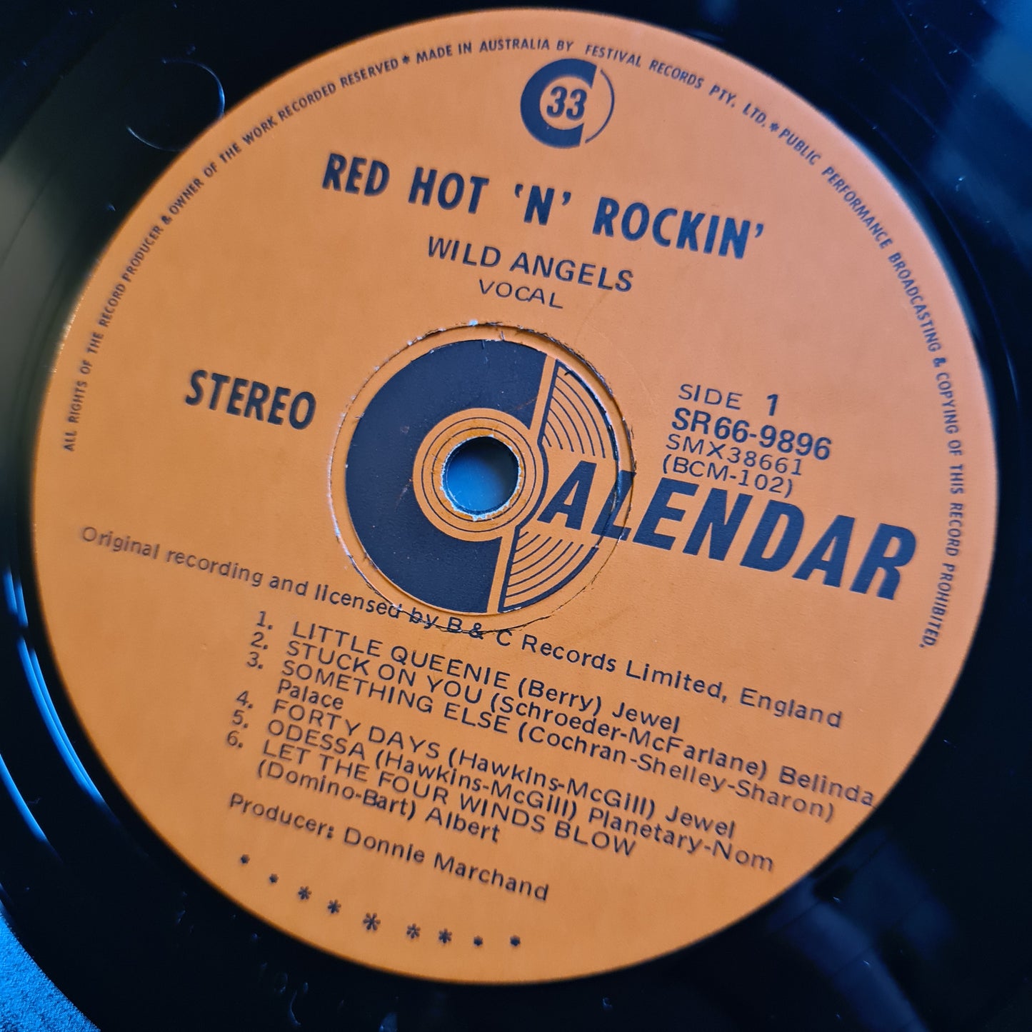 Wild Angels – Red Hot 'N' Rockin' - 1970 - Vinyl Record LP