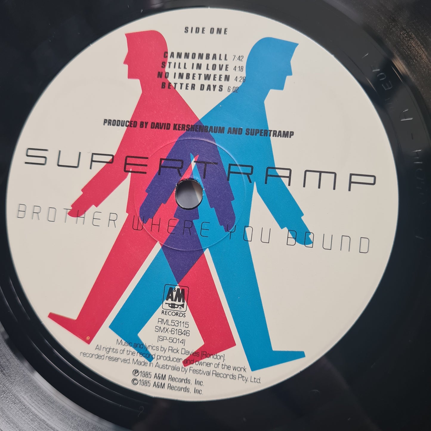 Supertramp – Brother Where You Bound- 1985 - Vinyl Record LP
