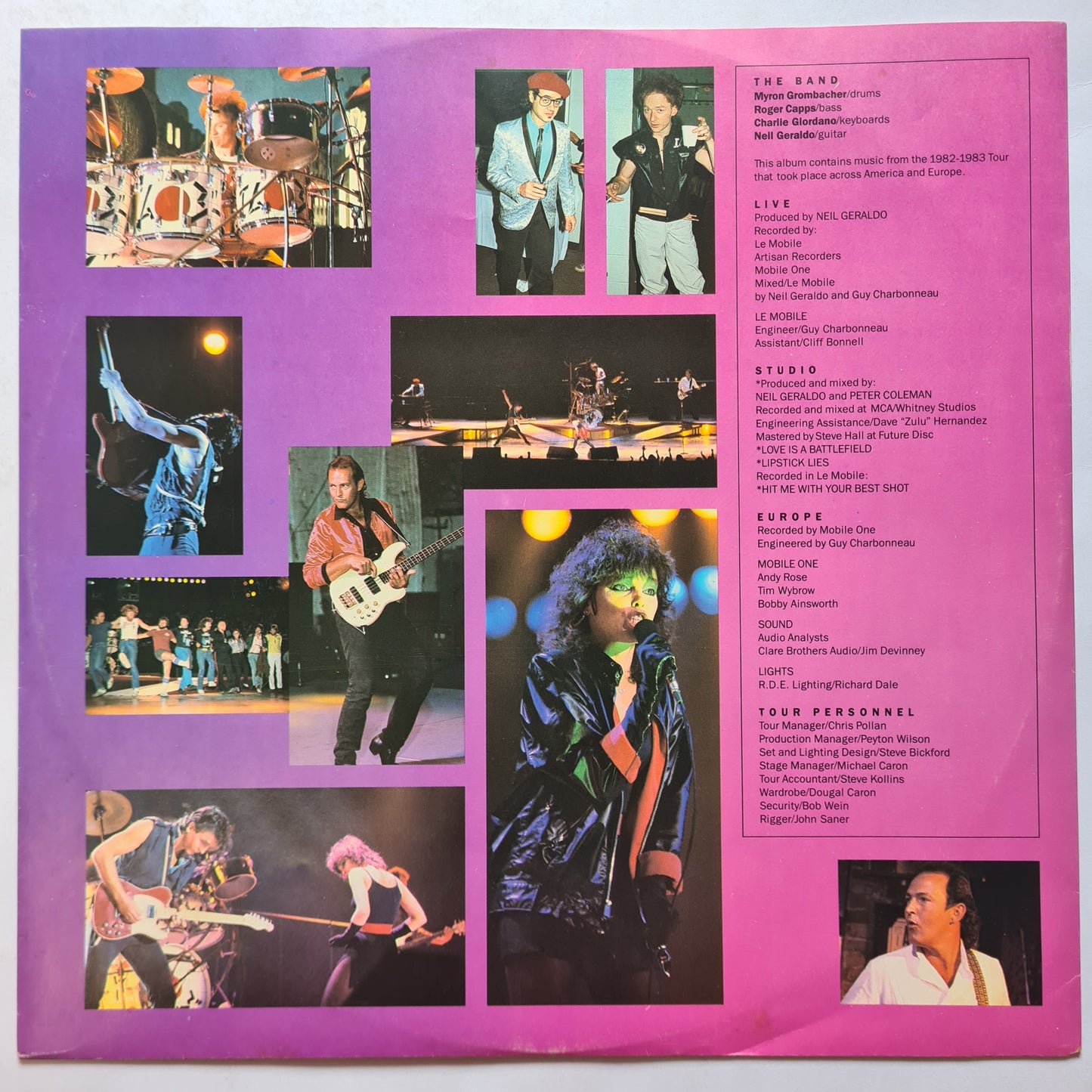 Pat Benatar – Live From Earth - 1983 - Vinyl Record LP