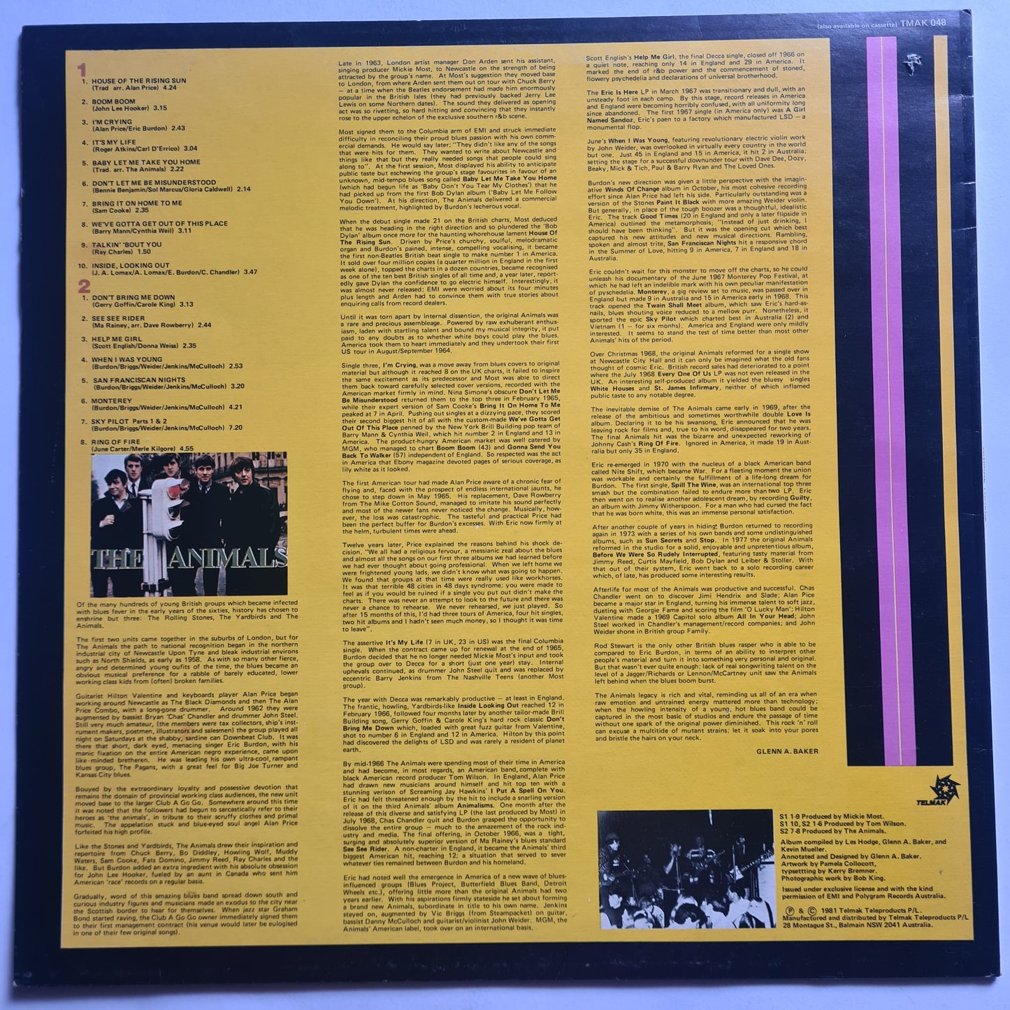 The Animals – Animal Tracks - 1981 - Vinyl Record LP (near mint)