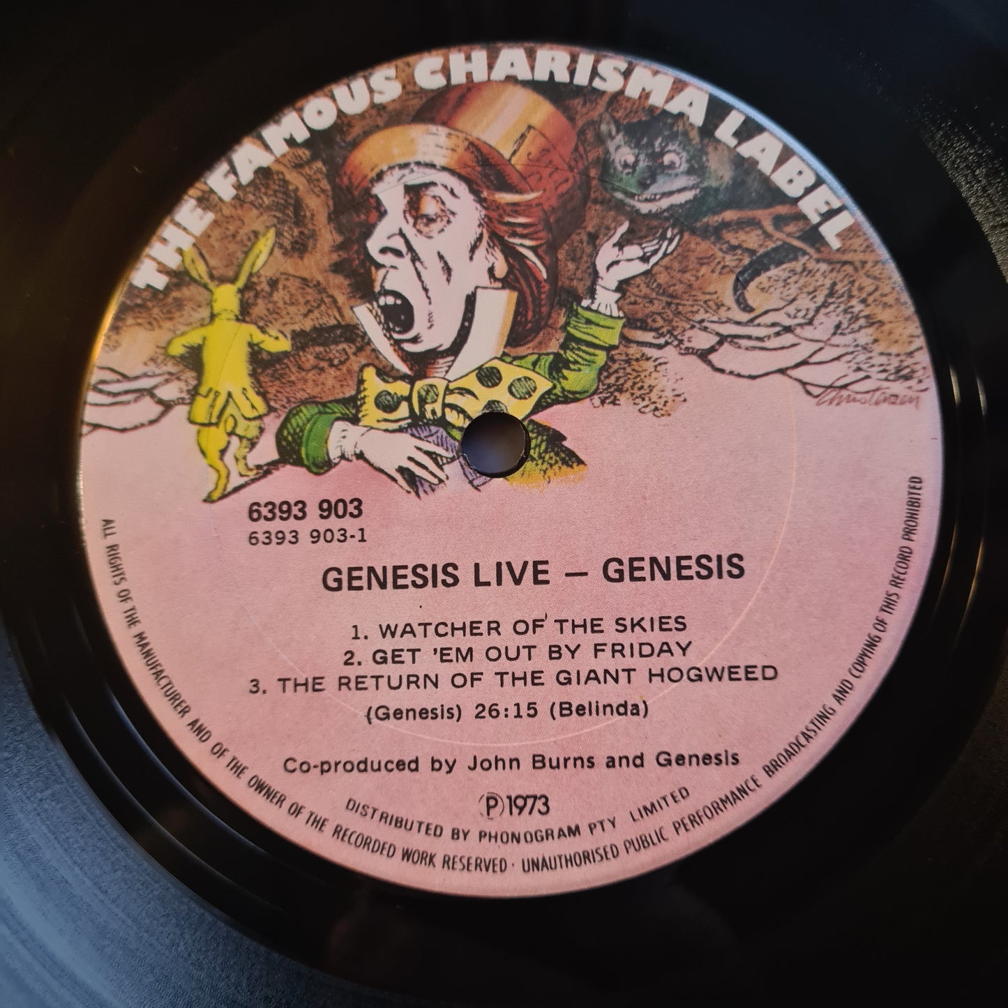 Genesis (Phil Collins) – Live - 1974 - Vinyl Record LP (near mint)