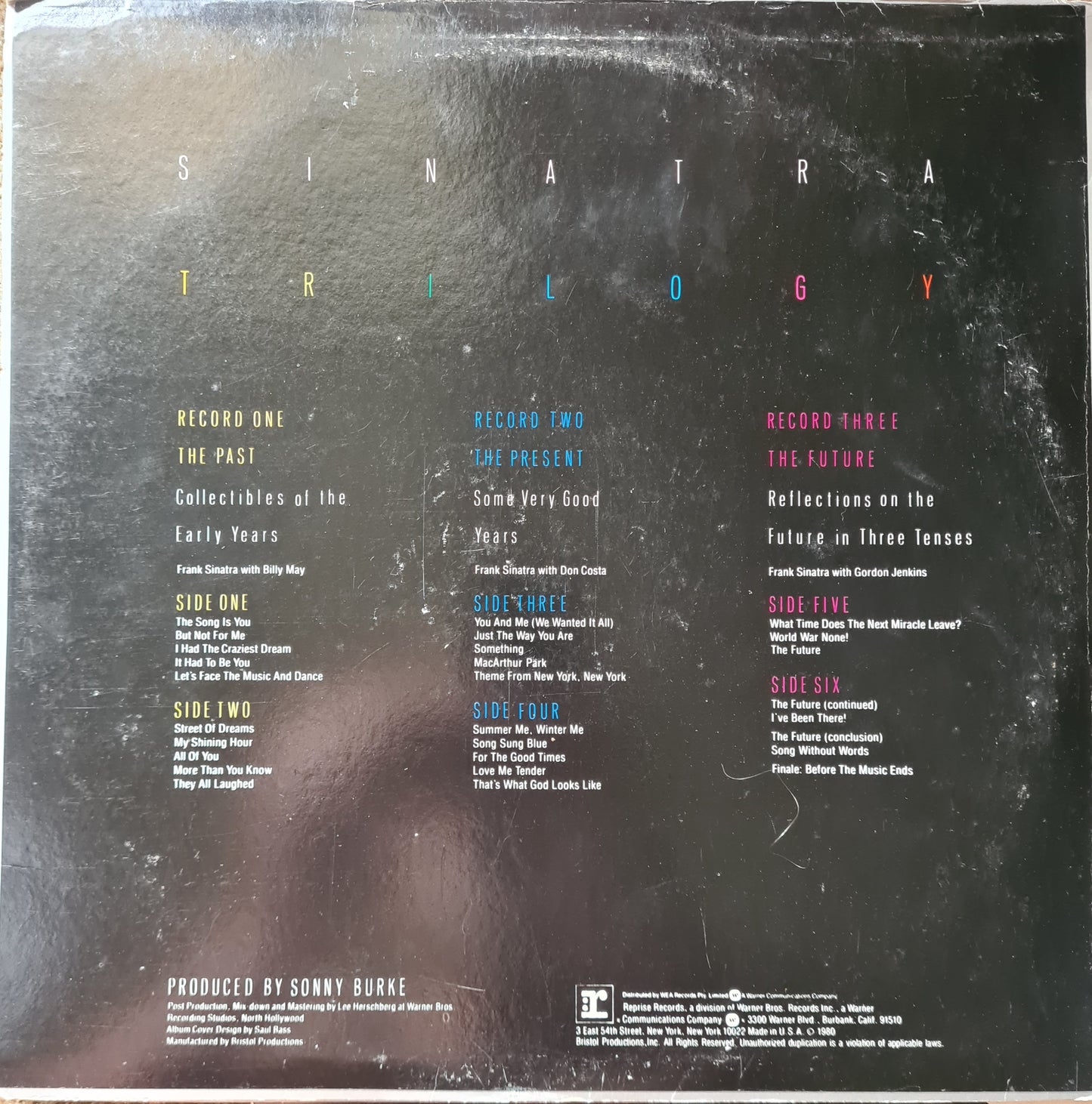 Frank Sinatra – Trilogy: Past, Present & Future - 1980 - Vinyl Record: 3LP Set (near mint)