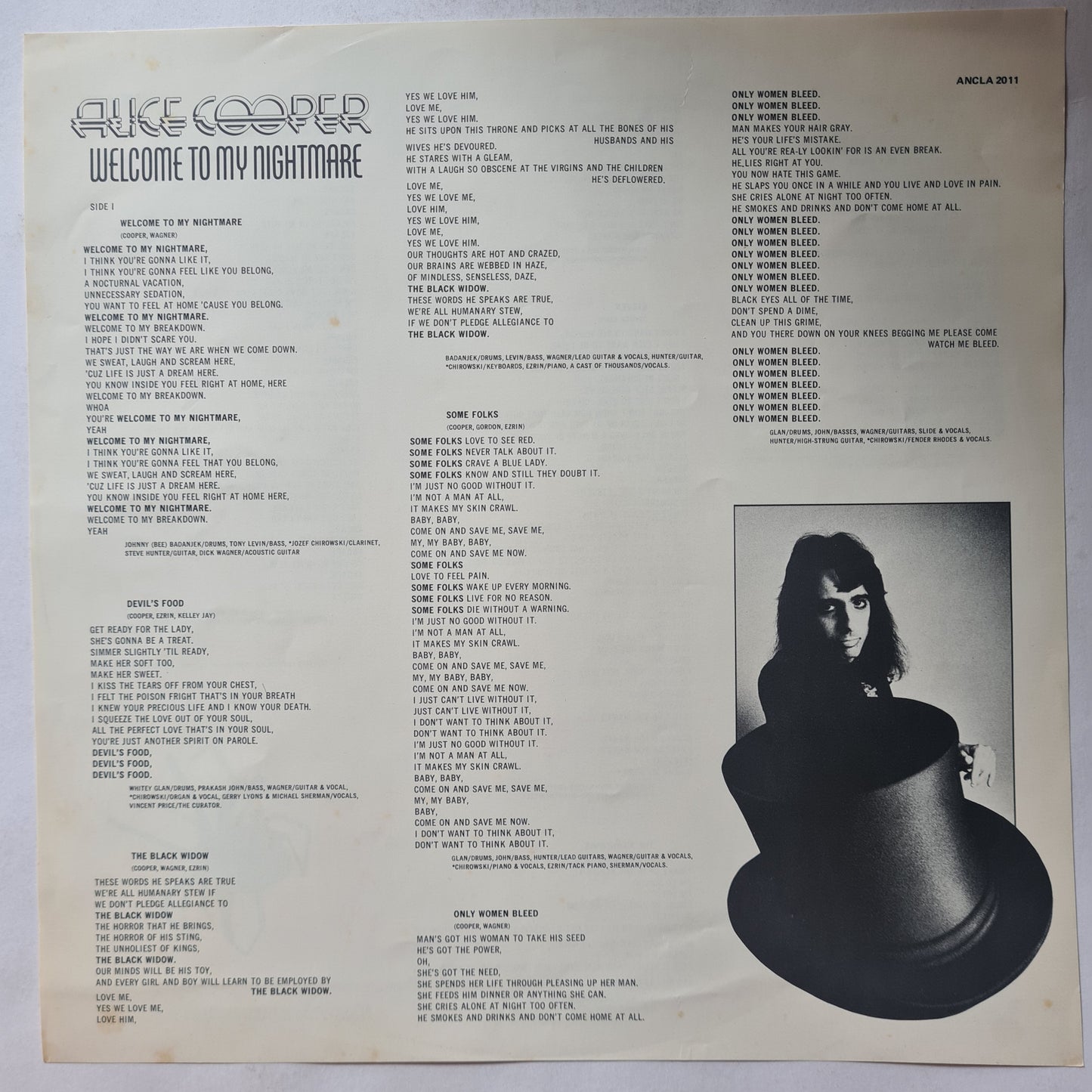 Alice Cooper – Welcome To My Nightmare - 1975 - Vinyl Record LP