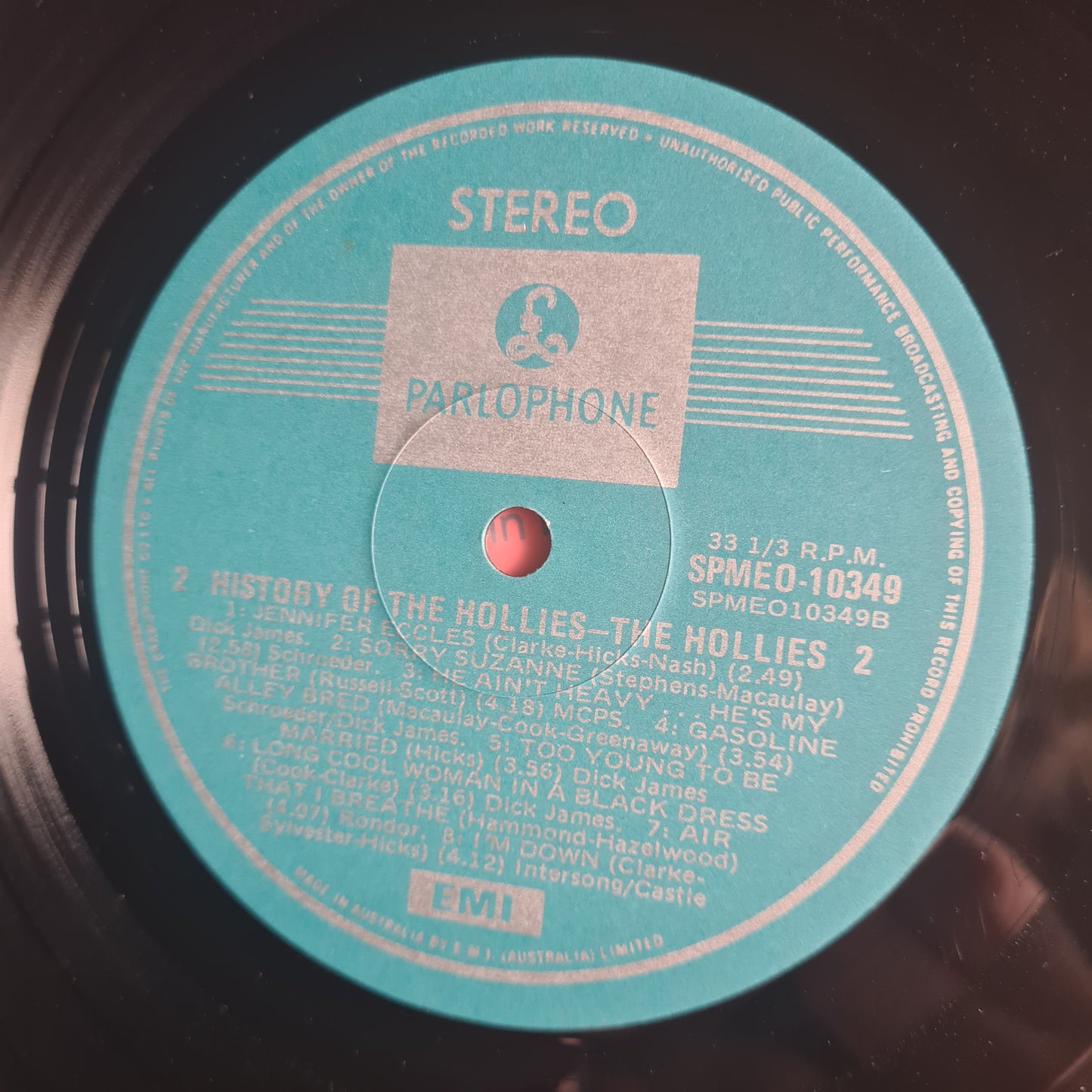 The Hollies – History Of The Hollies - 1970's Australian Pressing - Vinyl Record LP (near mint)