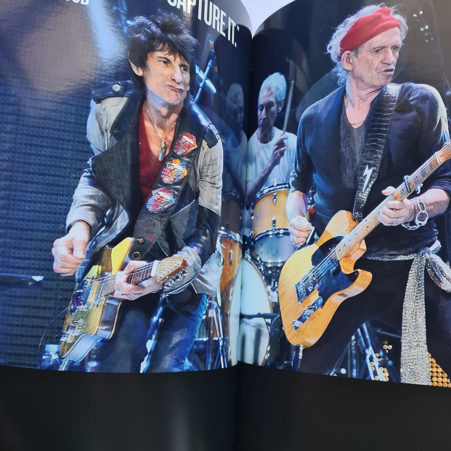 The Rolling Stones - 14 ON FIRE - 2014 Hardback TOUR BOOK- PROGRAM- Glossy Pages