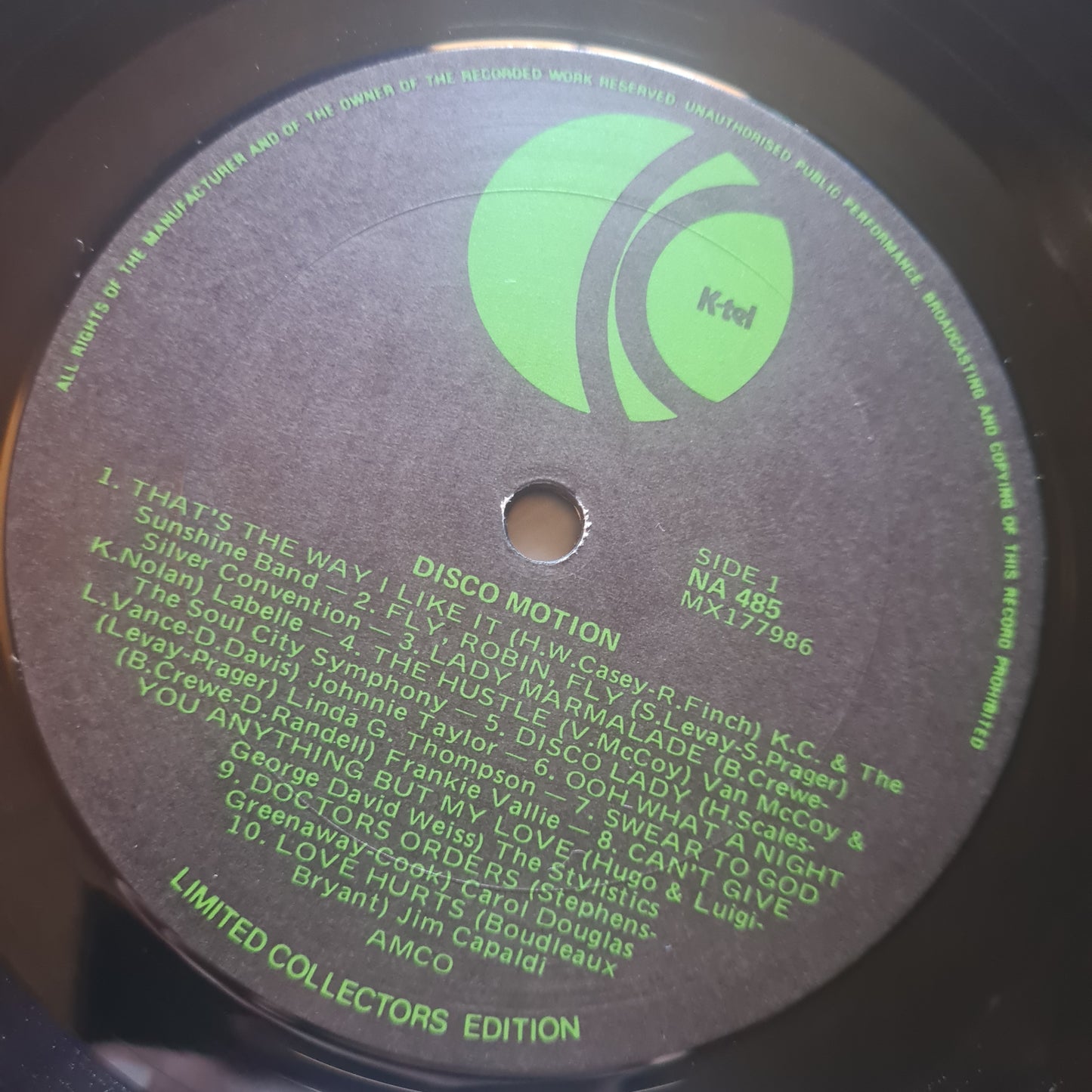 Various – Disco Motion - 1975 - Vinyl Record LP