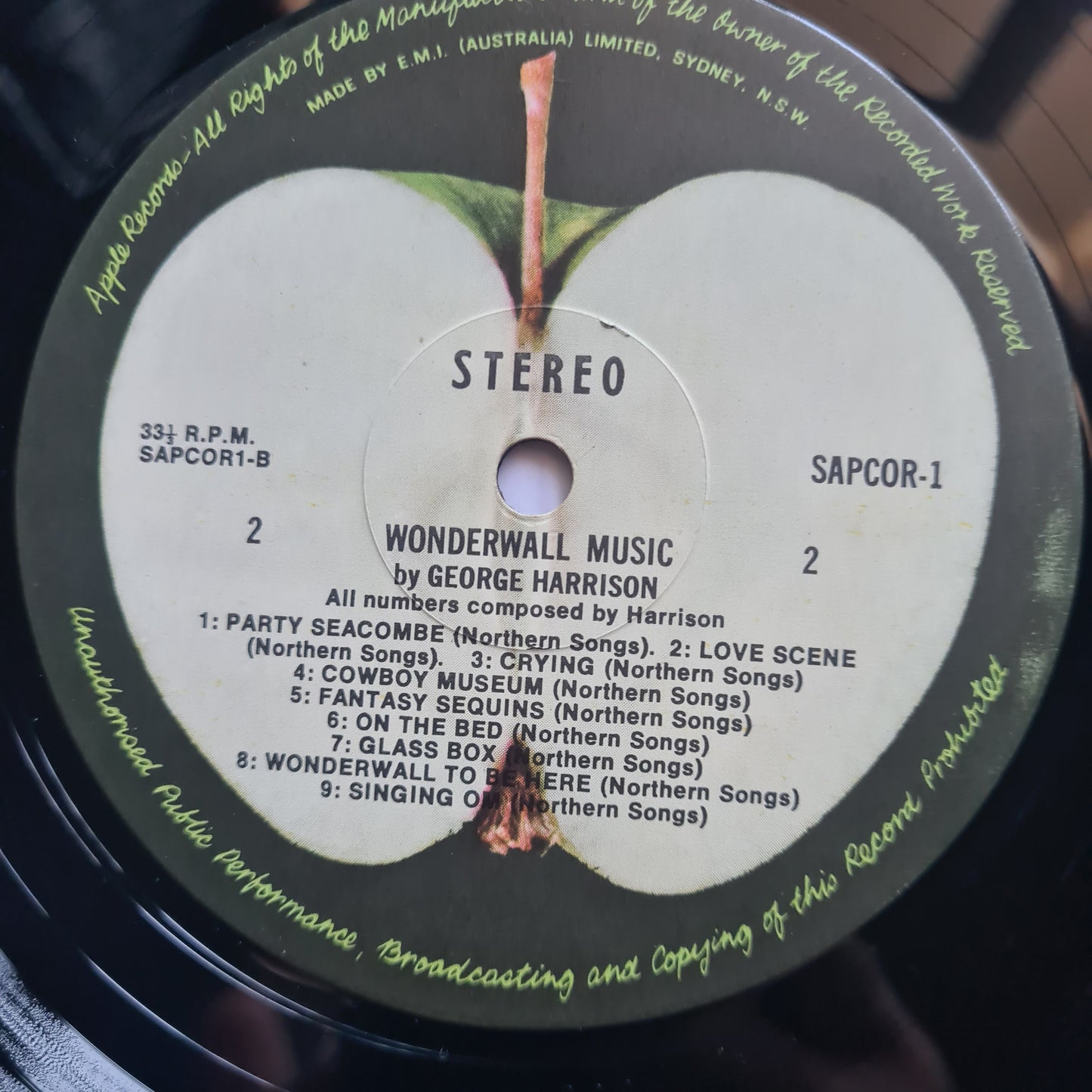 George Harrison – Wonderwall Music - 1968 (Australian Pressing) - Vinyl Record LP near mint *RARE* (Beatles) -