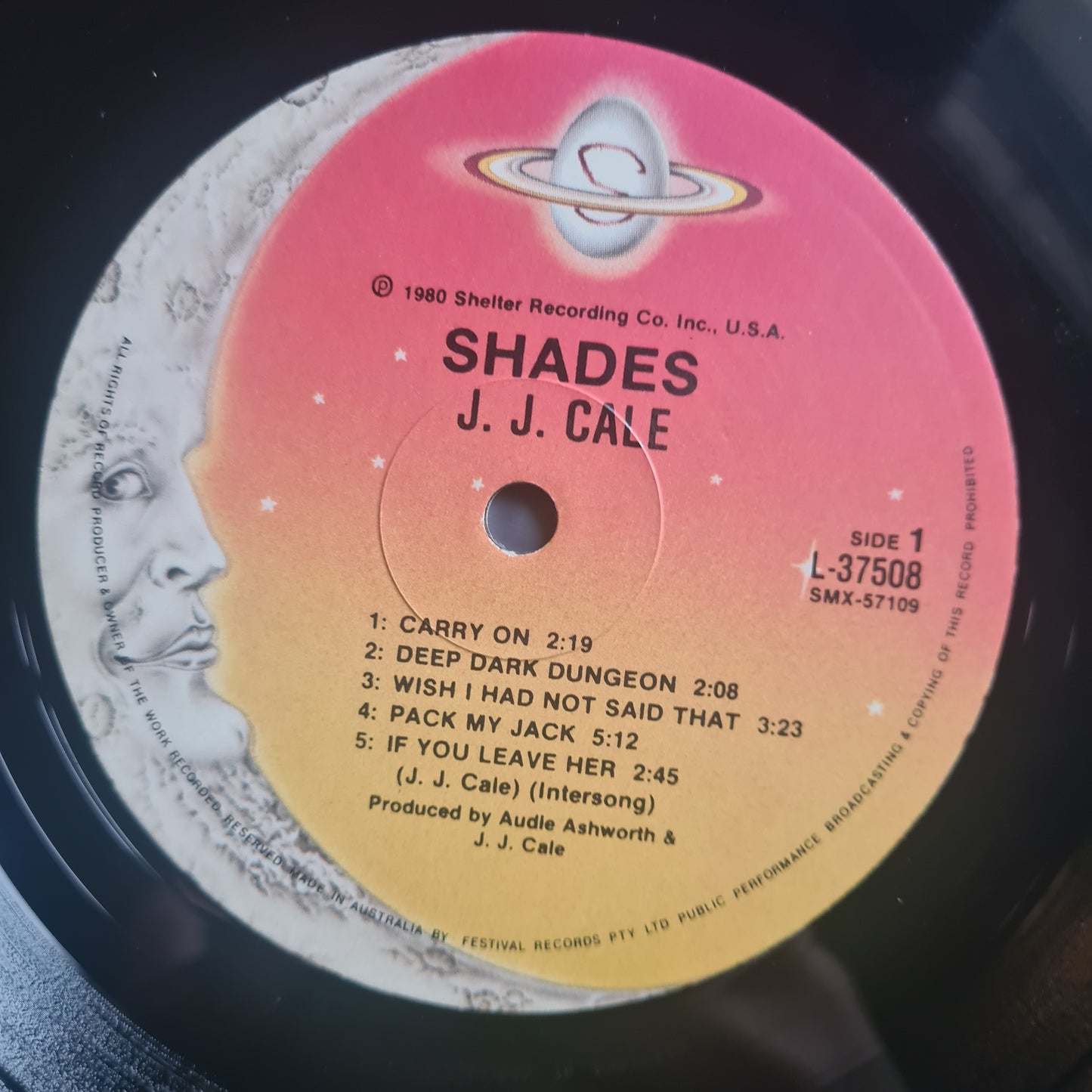 J.J Cale – Shades - 1980 - Vinyl Record LP