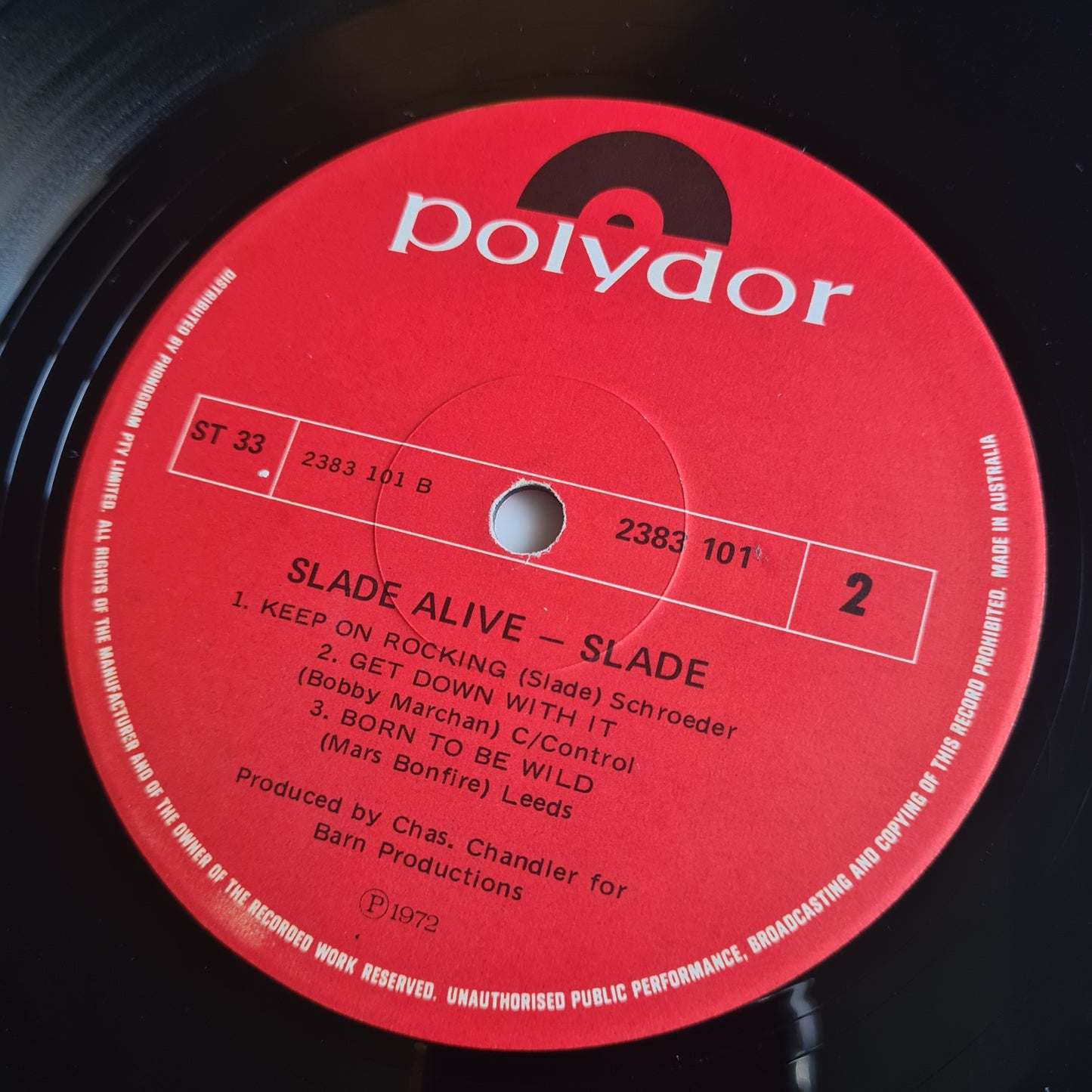 Slade – Slade Alive - 1972 - Vinyl Record LP