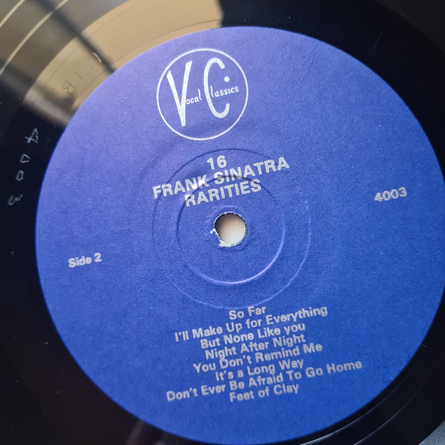 Frank Sinatra – Vocal Classics Presents: 16 Frank Sinatra Rarities- Vinyl Record LP (near mint)