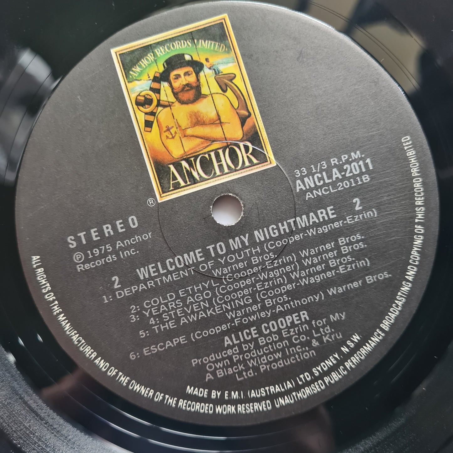 Alice Cooper – Welcome To My Nightmare - 1975 - Vinyl Record LP