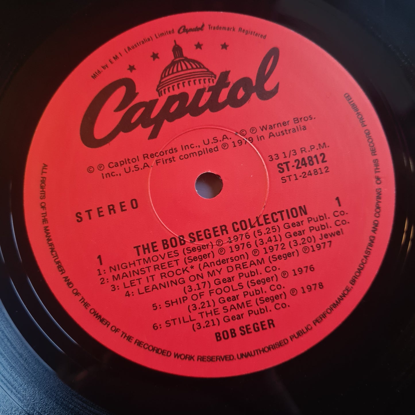 Bob Seger – The Bob Seger Collection (Greatest Hits) - 1979 - Vinyl Record LP