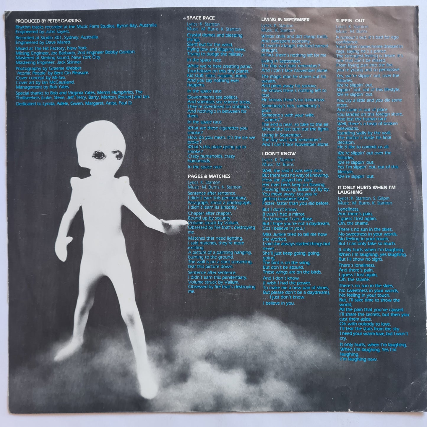 Mi-Sex – Space Race - 1980 - Vinyl Record LP (near mint)