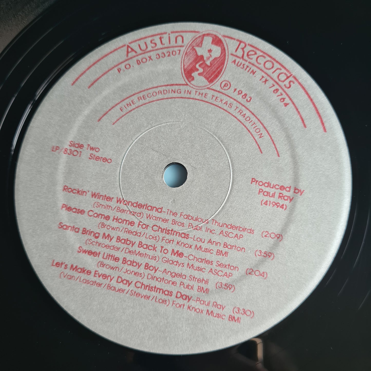 Various – An Austin Rhythm And Blues Christmas - 1983 - Vinyl Record LP (near mint)