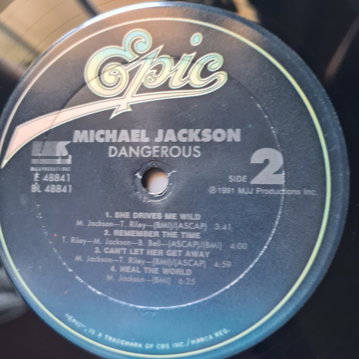 Michael Jackson – Dangerous - 1991 (Original US Pressing) - Vinyl Record 2LP