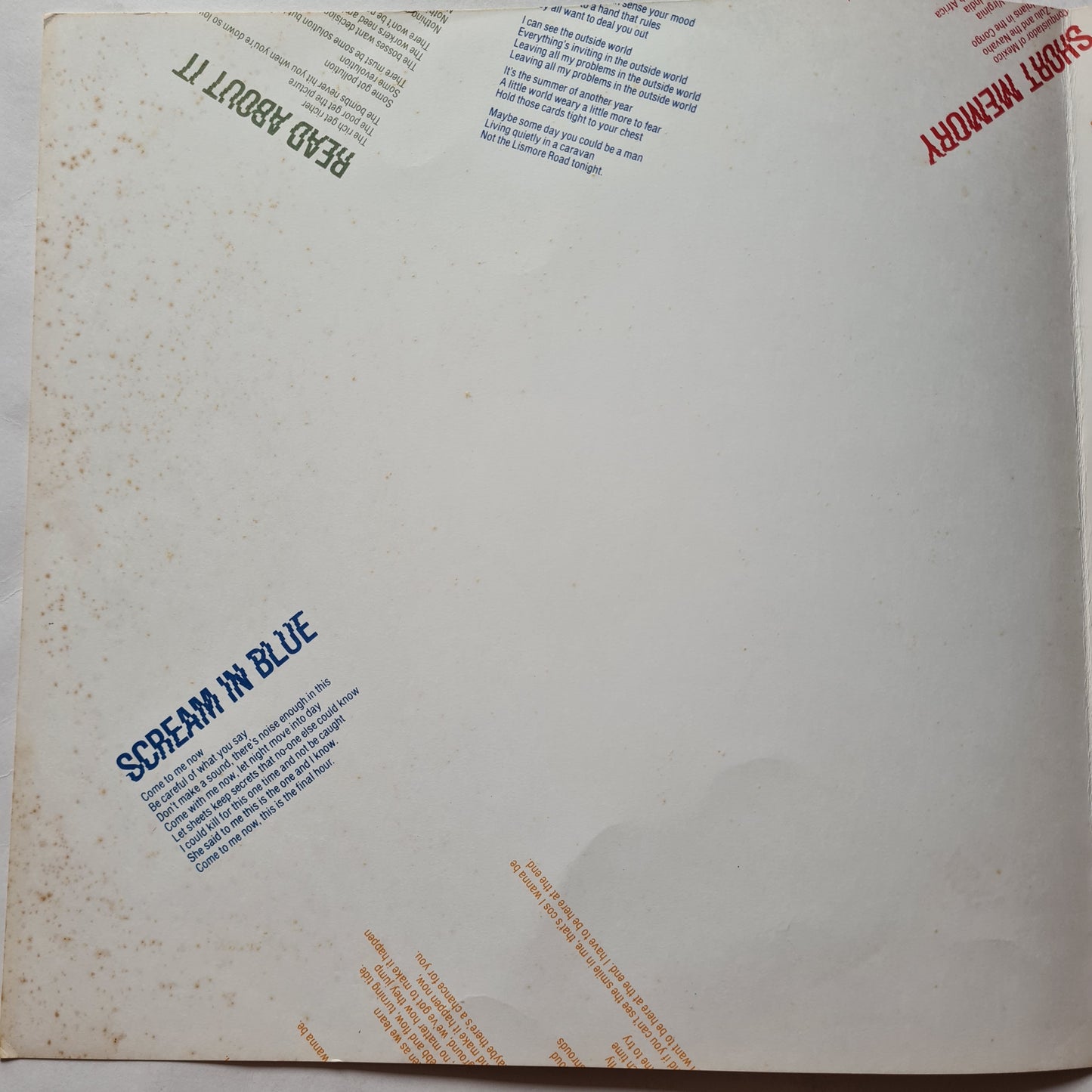 Midnight Oil – 10,9,8,7,6,5,4,3,2,1 - 1982 - Vinyl Record LP