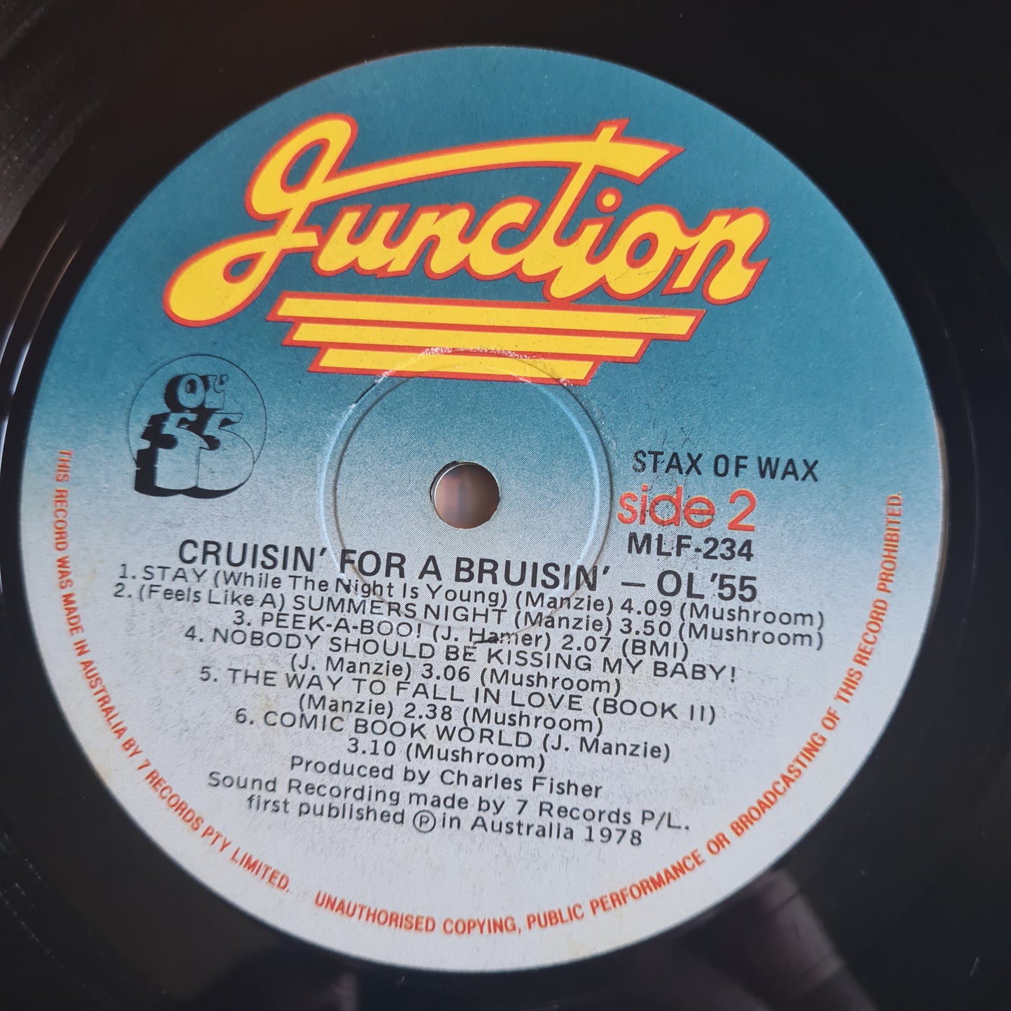 Ol'55 – Cruisin' For A Bruisin' - 1978 - Vinyl Record LP