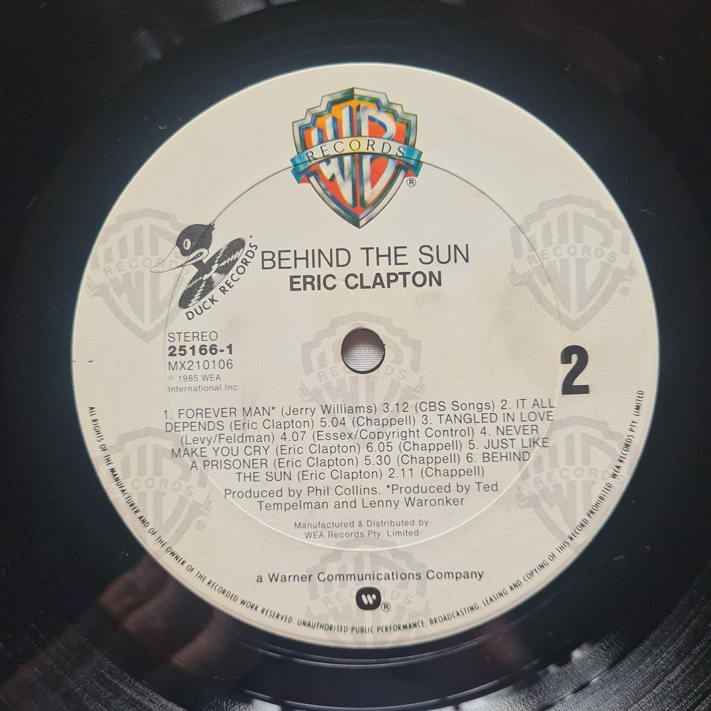 Eric Clapton – Behind The Sun - 1985 (Gatefold) - Vinyl Record