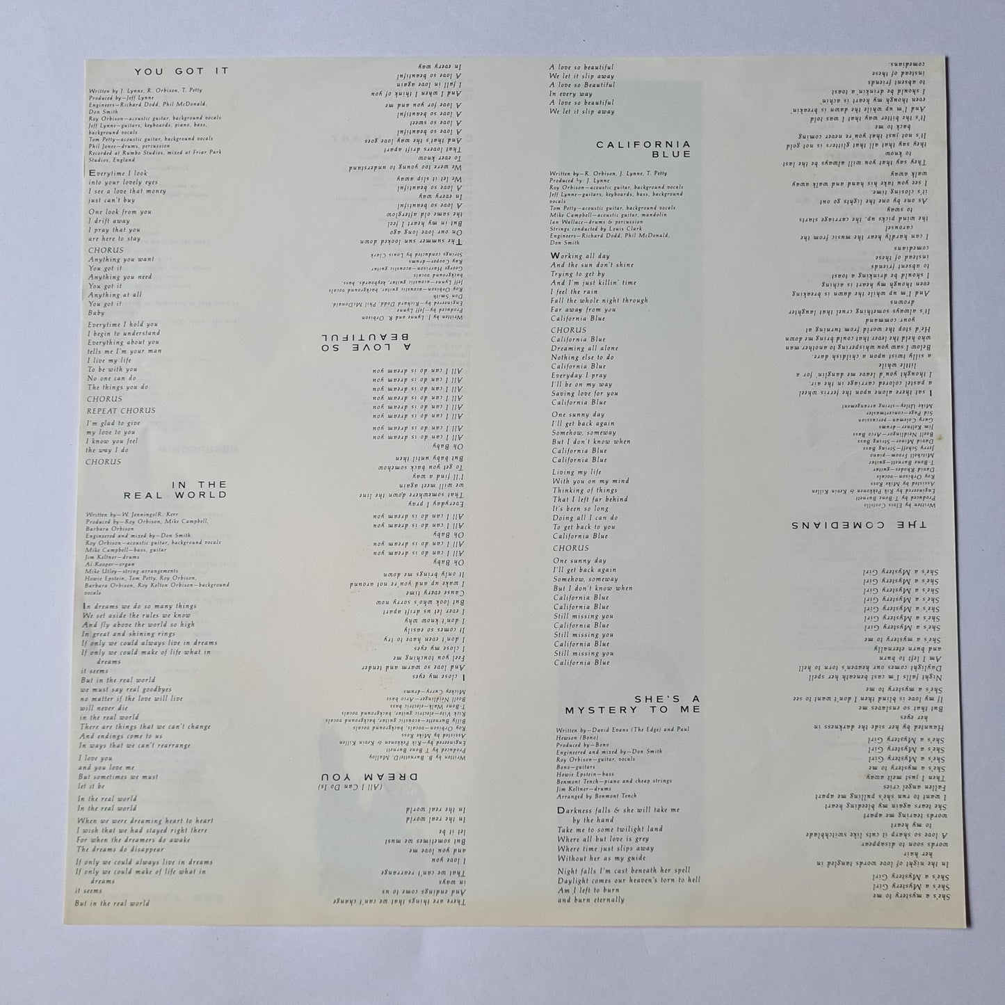 Roy Orbison – Mystery Girl - 1989 (Gatefold) - Vinyl Record
