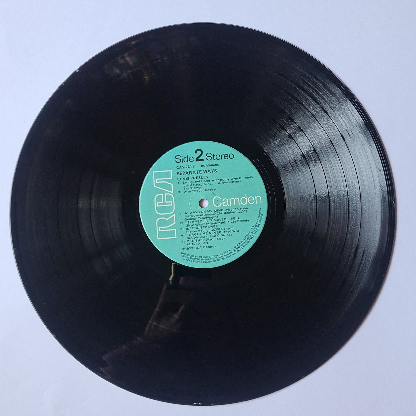 Elvis Presley – Seperate Ways - 1972 - Vinyl Record