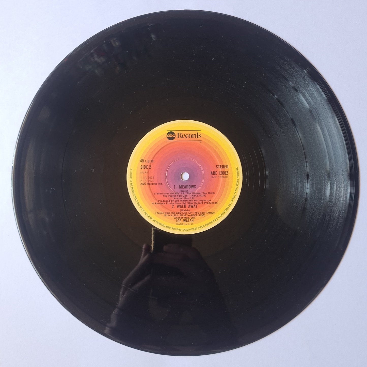 Joe Walsh (Eagles) – Four Tracks From Joe Walsh - 1977 - Vinyl Record