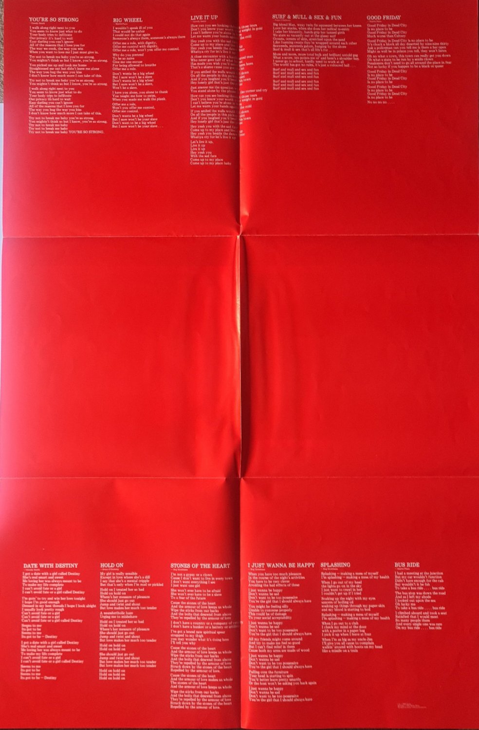 Mental As Anything - Fundamental As Anything - 1985 (with poster) - Vinyl Record