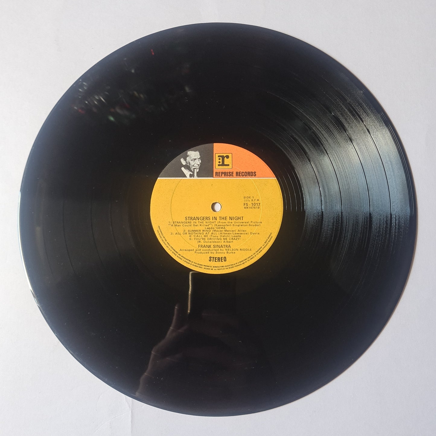 Frank Sinatra – Strangers In The Night - 1966 - Vinyl Record