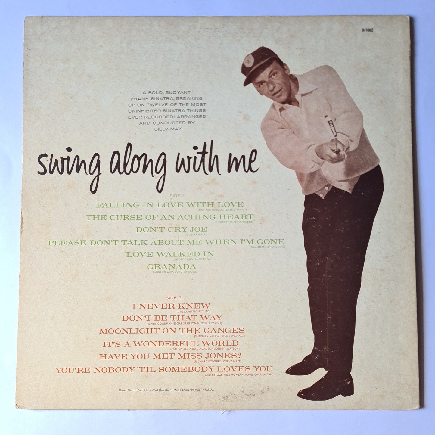Frank Sinatra – Swing Along With Me - 1961 - Vinyl Record