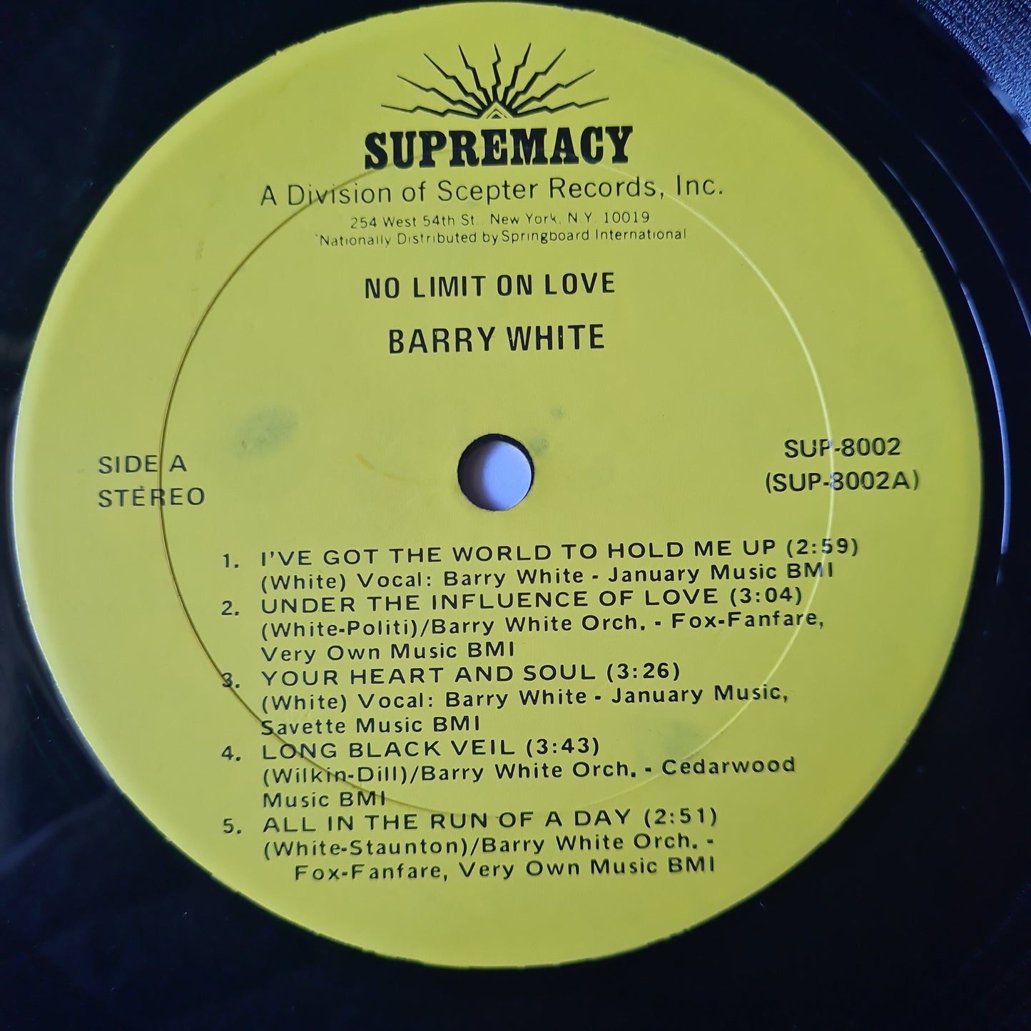 Barry White – No Limit On Love - 1974 - Vinyl Record