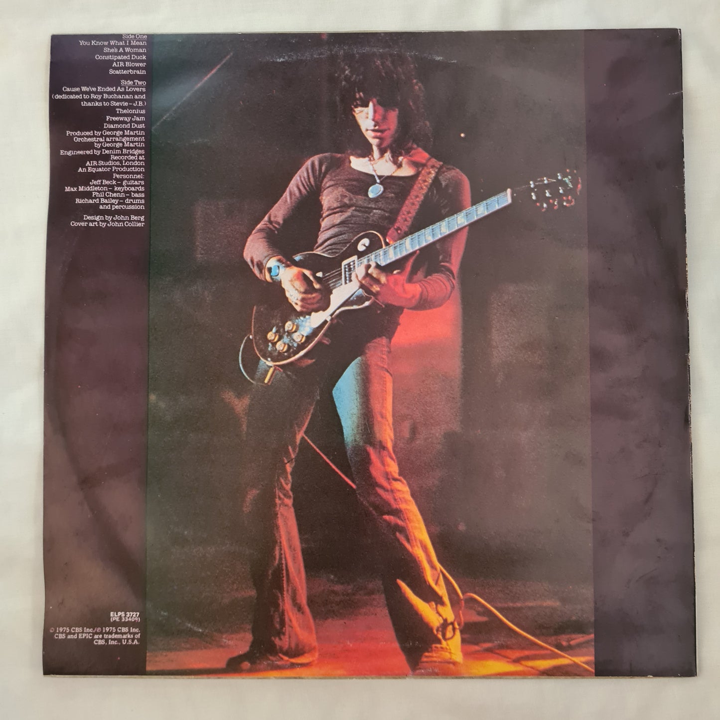 Jeff Beck – Blow By Blow - 1975 - Vinyl Record LP