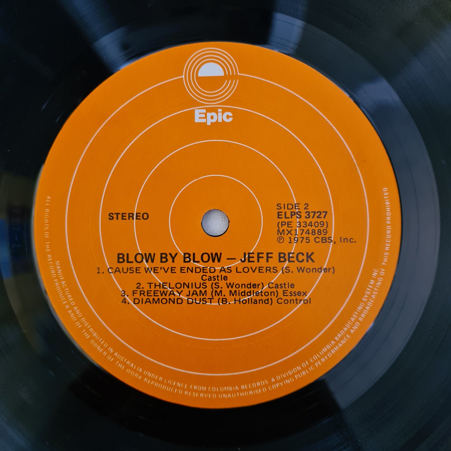 Jeff Beck – Blow By Blow - 1975 - Vinyl Record LP