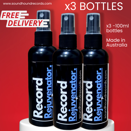 3 Pack Record Rejuvenator: 3 x 100ml Record Cleaning Solution Spray (with microfibre towel) - ★ FREE POSTAGE ★