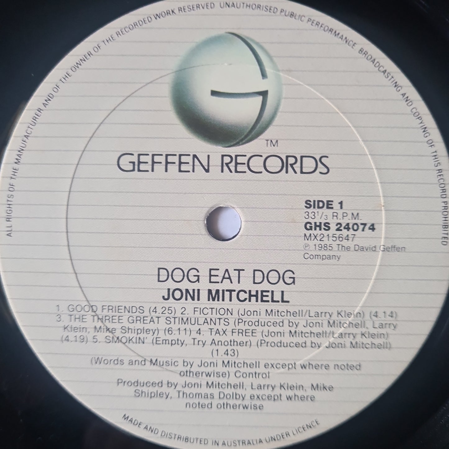 Joni Mitchell – Dog Eat Dog - 1985 (Gatefold) - Vinyl Record