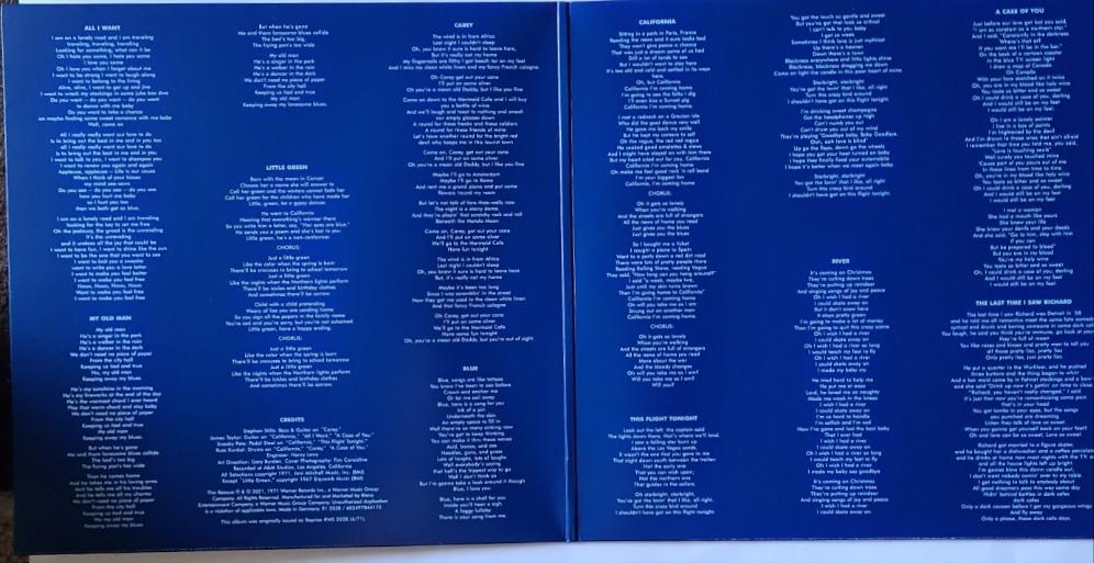 Joni Mitchell – Blue - 1971 Gatefold 2021 pressing (Clear Vinyl) - Vinyl Record