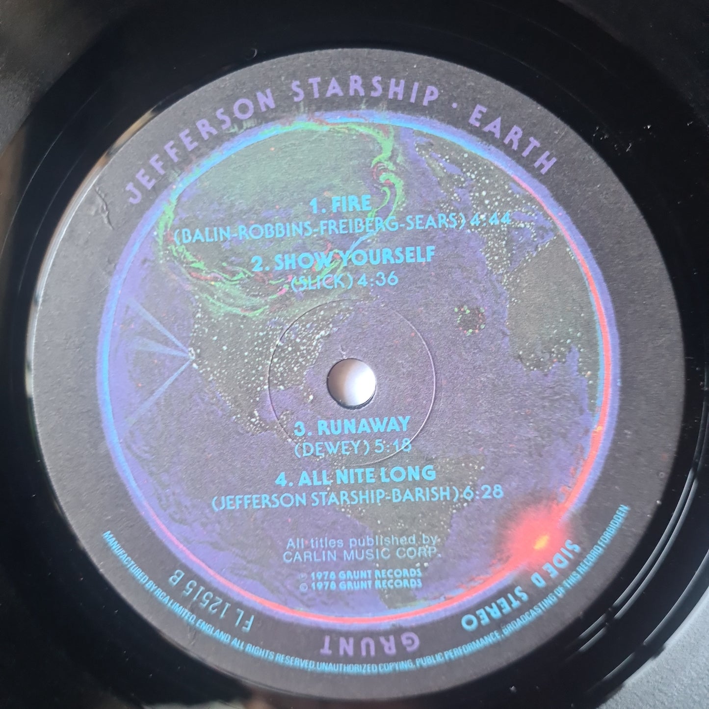 Jefferson Starship – Earth - 1978 - Vinyl Record