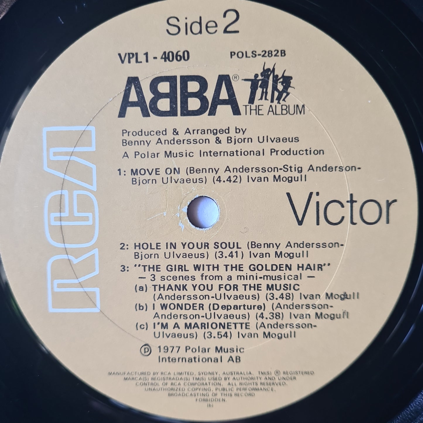 Abba  – The Album - 1977 - Vinyl Record