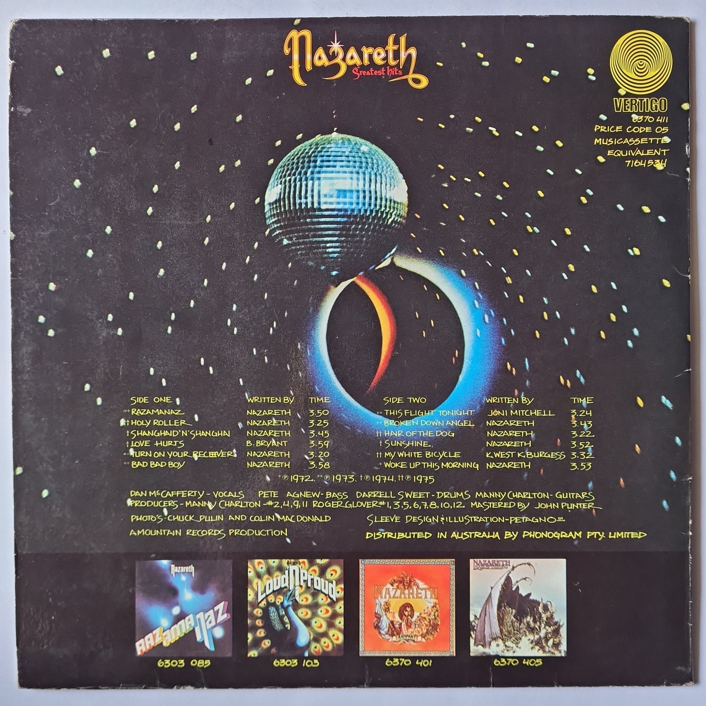 Nazareth – Greatest hits - 1975 - Vinyl Record