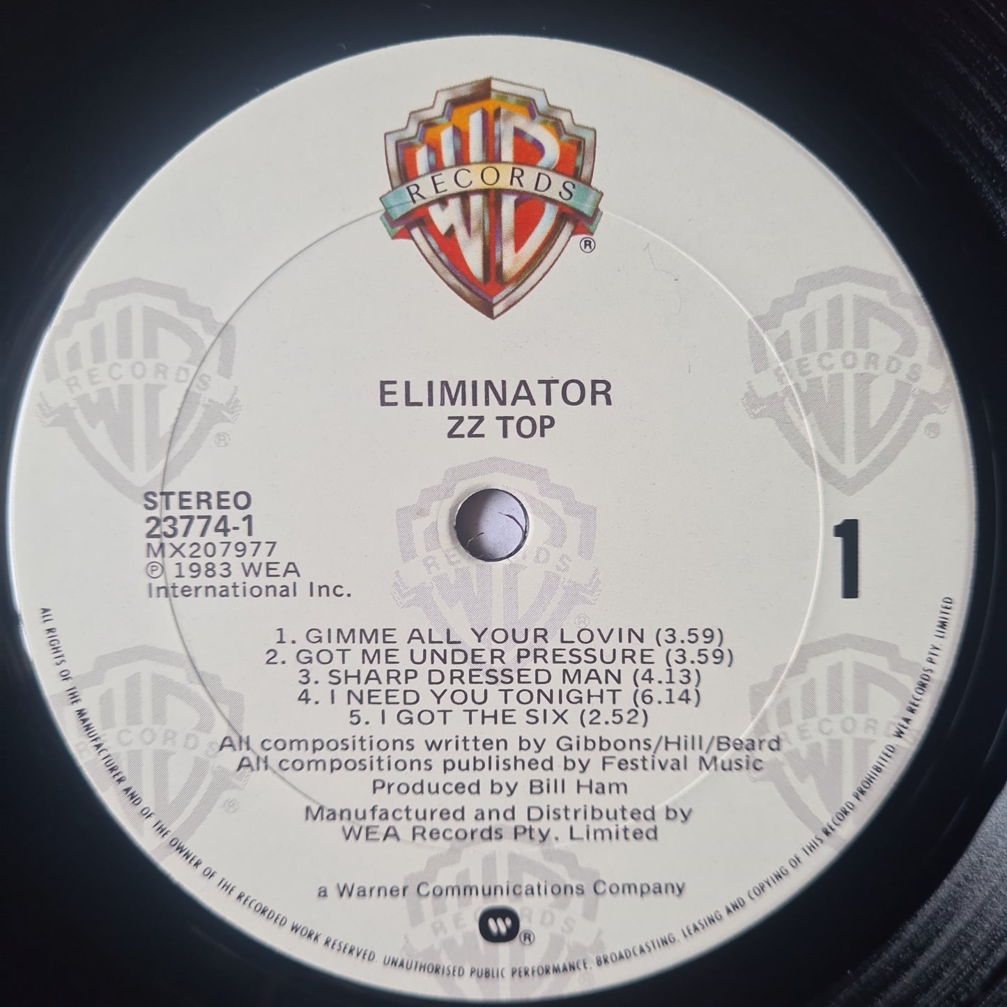 ZZ Top – Eliminator - 1983 - Vinyl Record