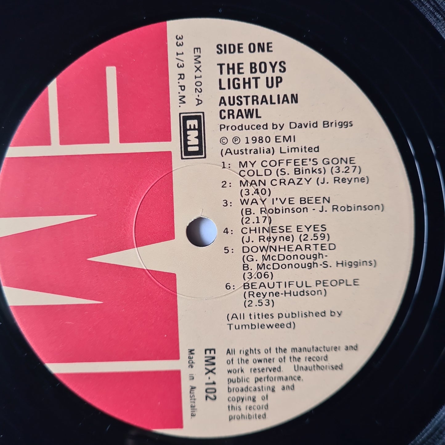 Australian Crawl – The Boys Light Up - 1980 - Vinyl Record