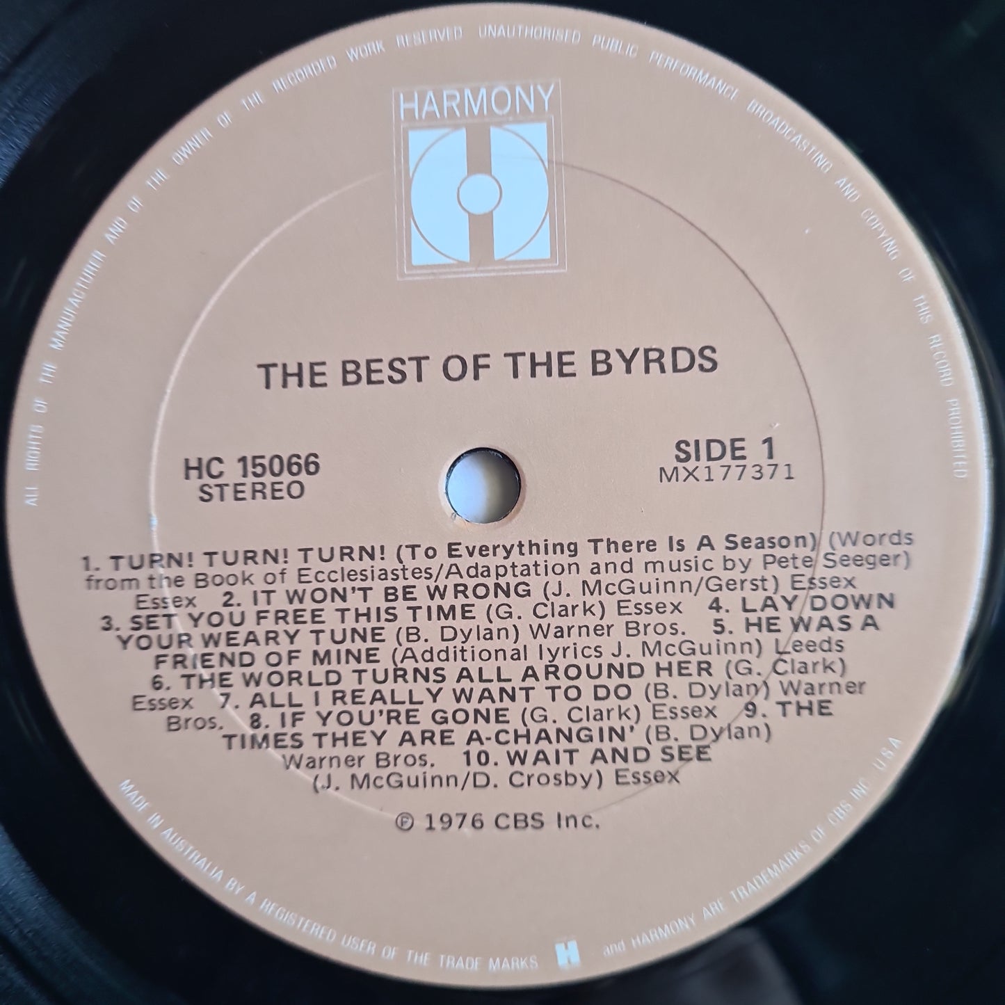 The Byrds – The Best Of The Byrds- 1976 - Vinyl Record